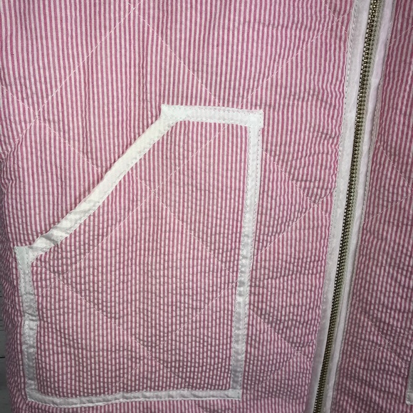 NEW MISS DUET Seersucker Vest Small,med,large pink - Picture 3 of 8